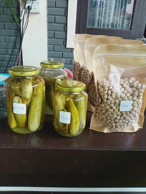 Pickles & chickpeas at Sababa in Chiang Mai