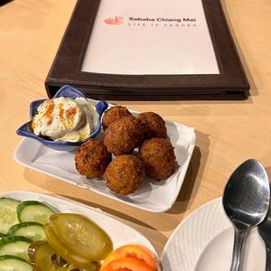 #sababacm #chefjeab #lifeissababa #falafel at Sababa in Chiang Mai