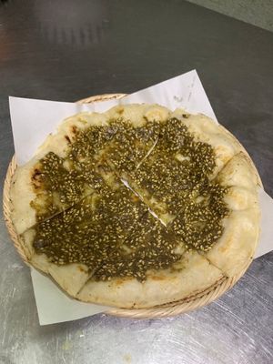 Zaatar pita at Sababa in Chiang Mai