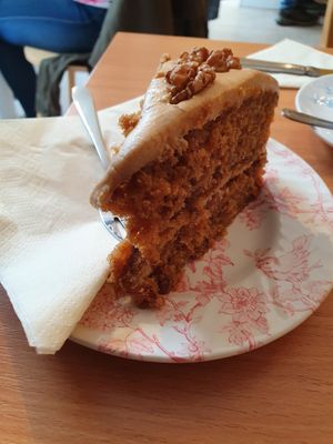 vegan coffee cake  at Twisted Currant in Helston