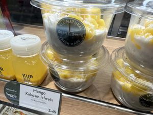 mango milk rice dessert  at Dean & David in Erfurt