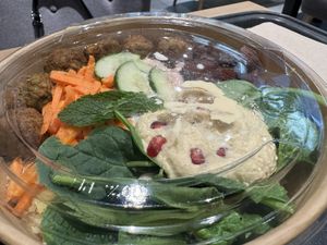 falafel salad  at Dean & David in Erfurt