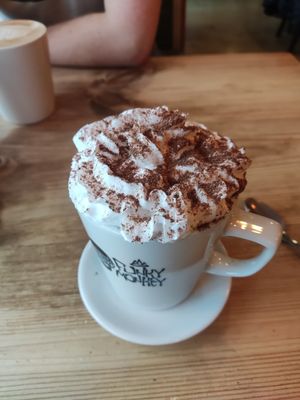 Mint hot chocolate at The Funky Monkey in Stockport