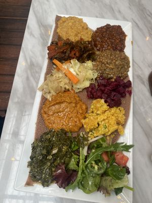 A wonderful veggie platter   at Chercher in Washington