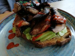 Mushrooms on toast at Friend of Mine  in Bridge Of Allan