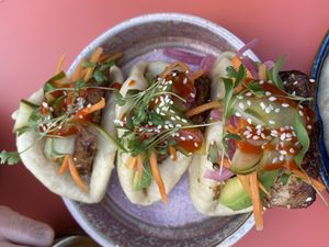 Sesame tofu bao buns at Friend of Mine  in Bridge Of Allan