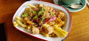 Katsu chips with crispy tofu at Friend of Mine  in Bridge Of Allan