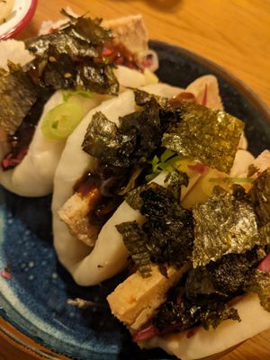 Crispy ginger tofu bao at Friend of Mine  in Bridge Of Allan