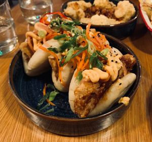 Tofu Baos. I could eat this till I explode. So good. at Friend of Mine  in Bridge Of Allan