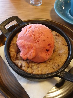 Vegan cookie and vegan gelato...lush! at Friend of Mine  in Bridge Of Allan