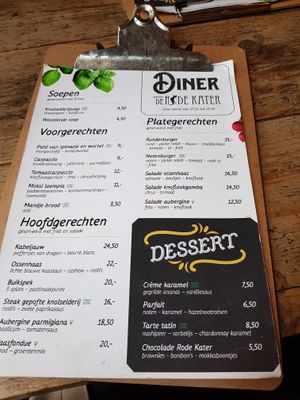 Diner at Bistro De Rode Kater in Deventer