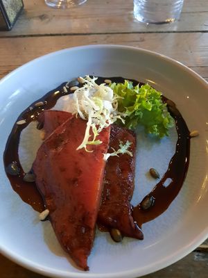 Gegrilde watermeloen👌🏻 at Bistro De Rode Kater in Deventer