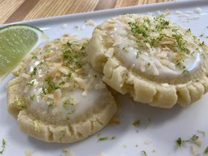 Coconut lime cookies  at Cabbage in Skippack