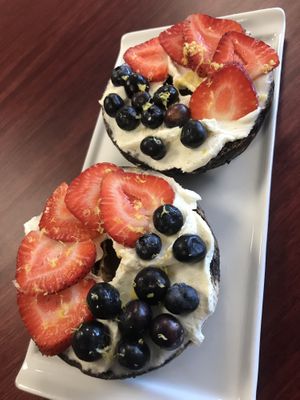 Sweet ricotta with berries at Cabbage in Skippack