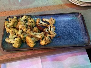 Dry roasted cauliflower   at Chennai Express in Basingstoke