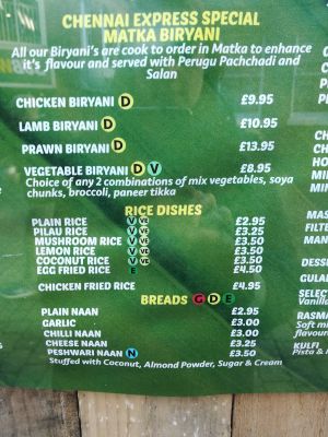 F at Chennai Express in Basingstoke