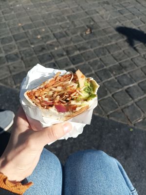 Vegetable burrito at With Love Burrito in Maastricht