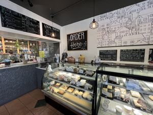 The order area  at Dodge Street Coffeehouse in Iowa City
