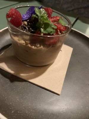 Chocolate mousse at Le Potager de Charlotte - Rennequin in Paris