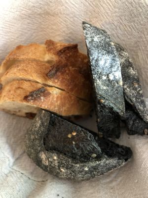 Their bread   at Le Potager de Charlotte - Rennequin in Paris