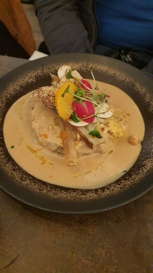 Hazelnuts mashed potatoes at Le Potager de Charlotte - Rennequin in Paris