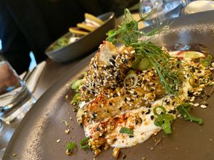 Sesame marinated tofu -   at Le Potager de Charlotte - Rennequin in Paris