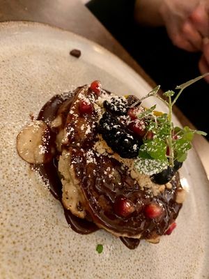 Almond and rice pancake  at Le Potager de Charlotte - Rennequin in Paris