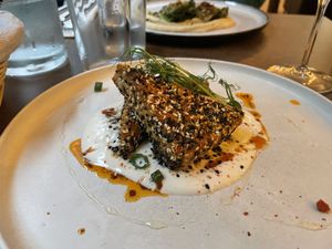 Sesame Marinated Tofu (Starter)  at Le Potager de Charlotte - Rennequin in Paris