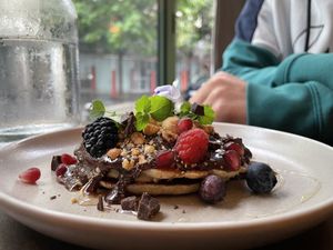 Almond & Rice Pancakes (Dessert)  at Le Potager de Charlotte - Rennequin in Paris