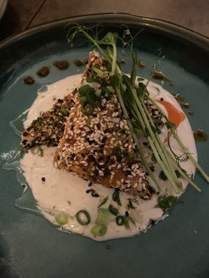 Sesame tofu  at Le Potager de Charlotte - Rennequin in Paris