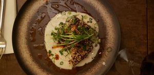 Tofu entree at Le Potager de Charlotte - Rennequin in Paris