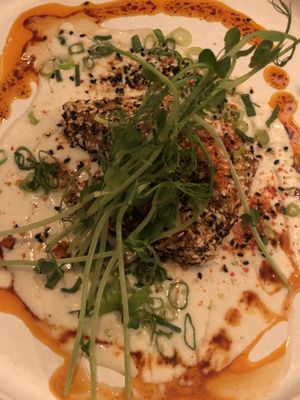 Sesame tofu  at Le Potager de Charlotte - Rennequin in Paris
