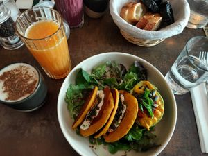 Savoury brunch plate at Le Potager de Charlotte - Rennequin in Paris