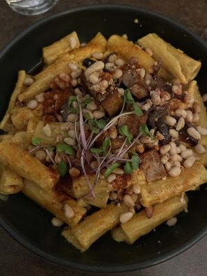 Rigattoni carbonara-like   at Le Potager de Charlotte - Rennequin in Paris