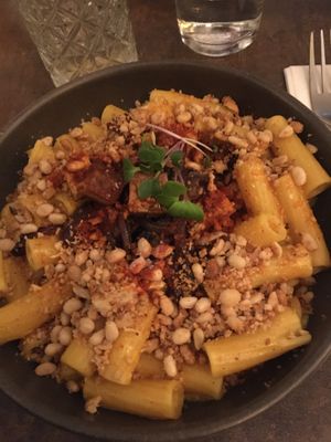 Main: Rigatone carbonara style  at Le Potager de Charlotte - Rennequin in Paris