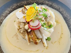 Hazelnut mashed potatoes   at Le Potager de Charlotte - Rennequin in Paris