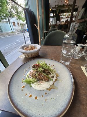 Sesame Tofu appetizer   at Le Potager de Charlotte - Rennequin in Paris