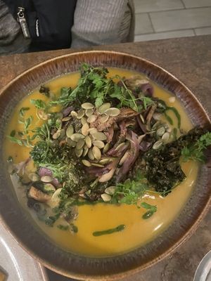 Mushroom and lentil dish 😋😋  at Le Potager de Charlotte - Rennequin in Paris