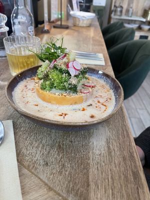 Sweet potato puree   at Le Potager de Charlotte - Rennequin in Paris