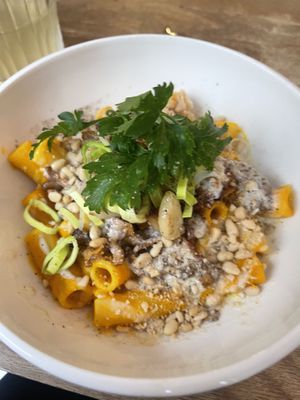 Squash & Chanterelle Rigatoni  at Le Potager de Charlotte - Rennequin in Paris