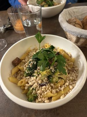 Pasta with smoked tofu  at Le Potager de Charlotte - Rennequin in Paris