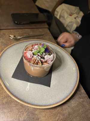 Chocolate mousse   at Le Potager de Charlotte - Rennequin in Paris
