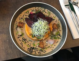 Sweet potato puree JUM at Le Potager de Charlotte - Rennequin in Paris