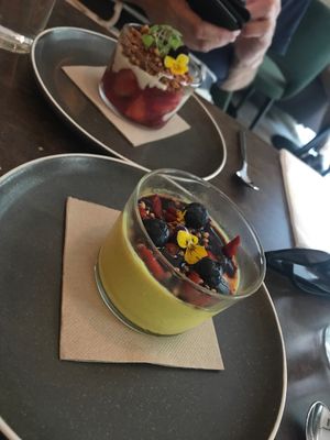 Lemon desert & strawbery desert SO GOOD at Le Potager de Charlotte - Rennequin in Paris