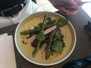 Asperge dish at Le Potager de Charlotte - Rennequin in Paris