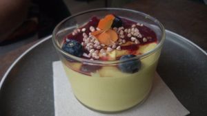 Passion fruit creme at Le Potager de Charlotte - Rennequin in Paris