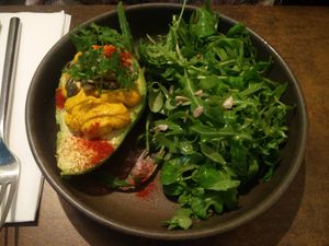 Avocado "Hard boiled egg style" at Le Potager de Charlotte - Rennequin in Paris