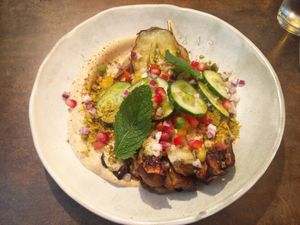 Grilled eggplant at Le Potager de Charlotte - Rennequin in Paris