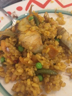Vegan Paella at Columbia in St Augustine