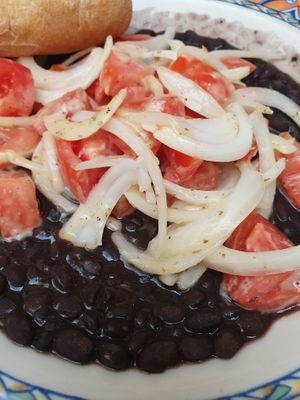 "1905" black bean dish  at Columbia in St Augustine